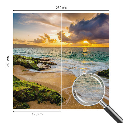 Non-woven photo wallpaper with a maritime harmony design