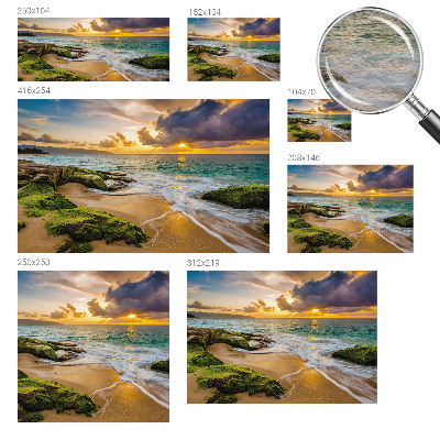 Non-woven photo wallpaper with a maritime harmony design