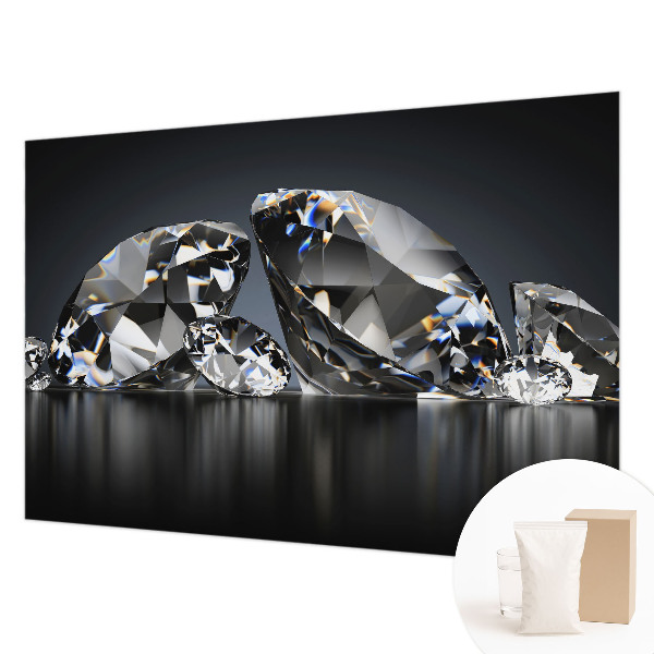 Wallpaper mural with a crystal beauty design