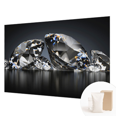 Wallpaper mural with a crystal beauty design