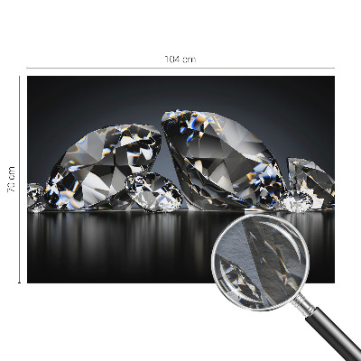 Wallpaper mural with a crystal beauty design