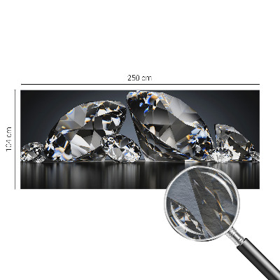 Wallpaper mural with a crystal beauty design