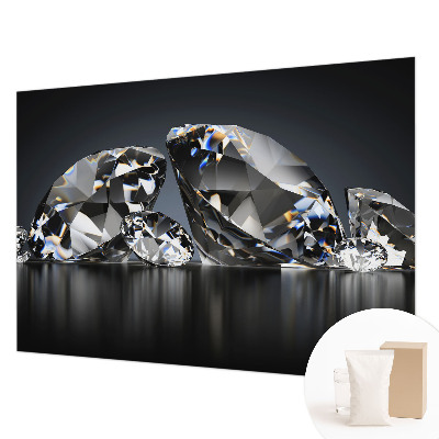 Wallpaper mural with a crystal beauty design