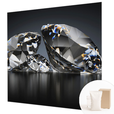 Wallpaper mural with a crystal beauty design