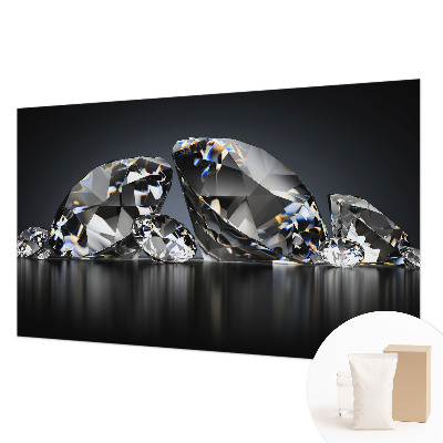 Wallpaper mural with a crystal beauty design