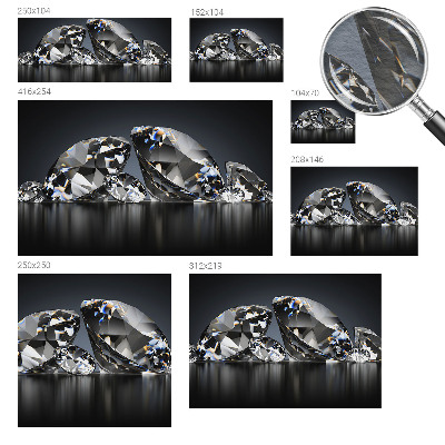 Wallpaper mural with a crystal beauty design