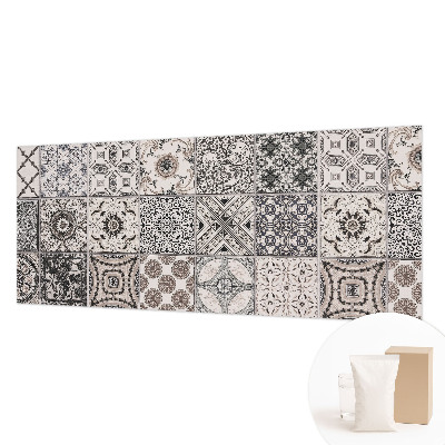 Photo wallpaper with tile pattern