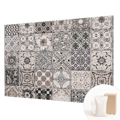 Photo wallpaper with tile pattern