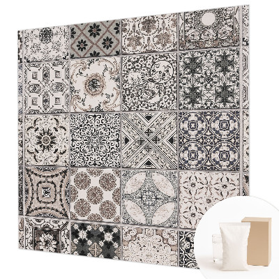 Photo wallpaper with tile pattern