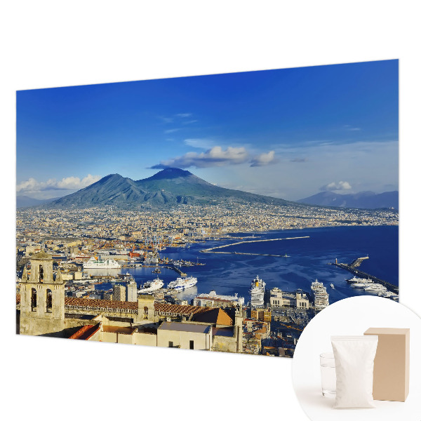 Wall mural for bedroom featuring a seaside panorama
