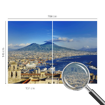 Wall mural for bedroom featuring a seaside panorama