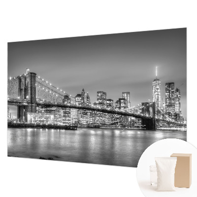 Wall mural for living room with the Metropolis Bridge design