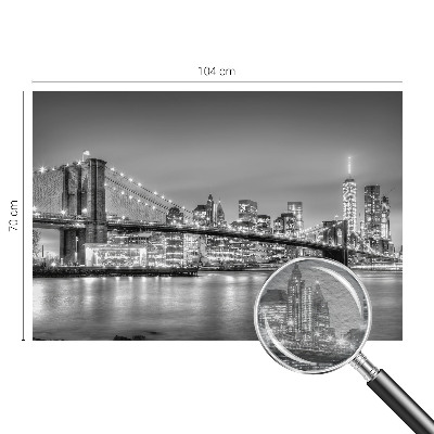 Wall mural for living room with the Metropolis Bridge design