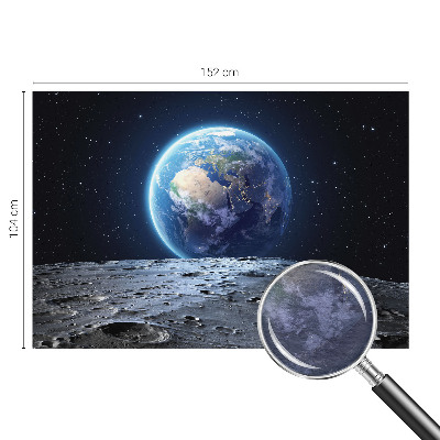 Bedroom wall mural wallpaper with a cosmic panorama design
