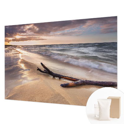 Large wallpaper mural featuring the West Beach scene