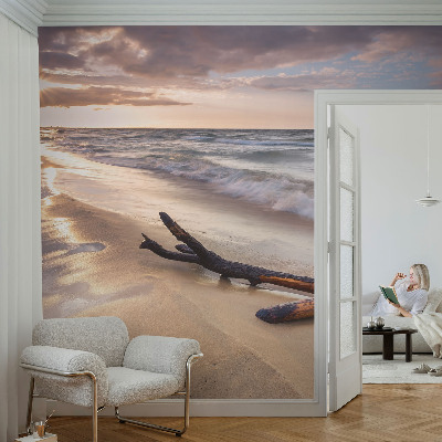Large wallpaper mural featuring the West Beach scene