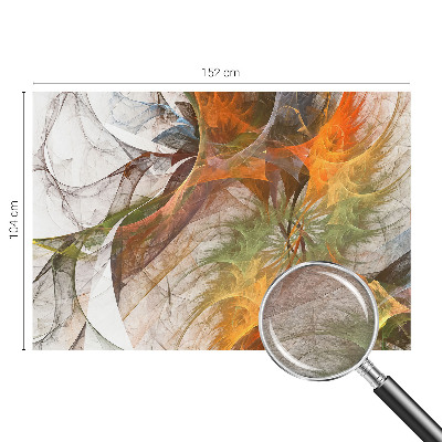 Custom size wall mural with an abstract kaleidoscope design