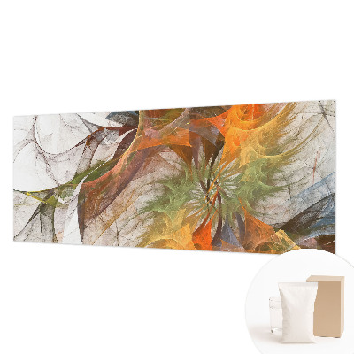 Custom size wall mural with an abstract kaleidoscope design