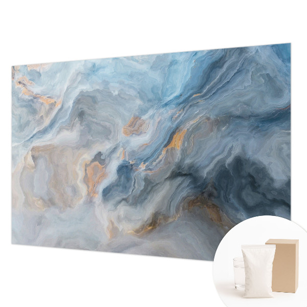 Modern wall mural with colorful abstract motifs