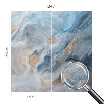 Modern wall mural with colorful abstract motifs
