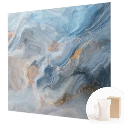 Modern wall mural with colorful abstract motifs