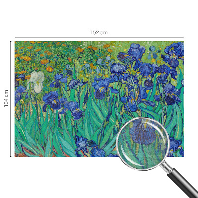 Modern wall mural for living room featuring garden flowers