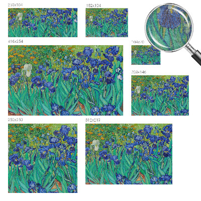 Modern wall mural for living room featuring garden flowers