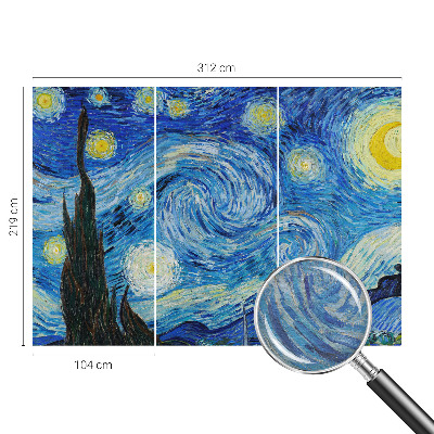 High quality wall mural wallpaper featuring a night sky motif