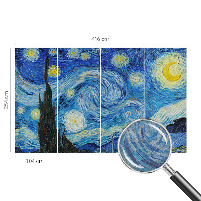 High quality wall mural wallpaper featuring a night sky motif