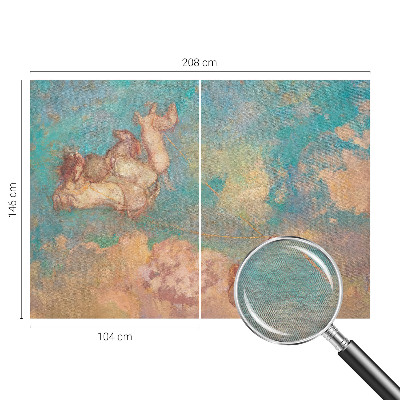 Premium wall mural for bedroom featuring heavenly pegasi