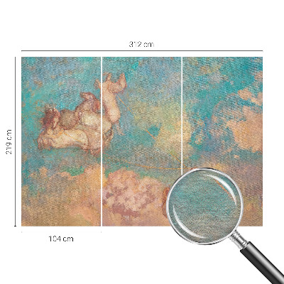 Premium wall mural for bedroom featuring heavenly pegasi