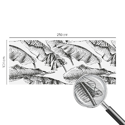 Decorative wall mural for living room Banana leaves