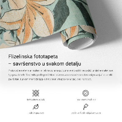 Non-woven photo wallpaper Floral pattern