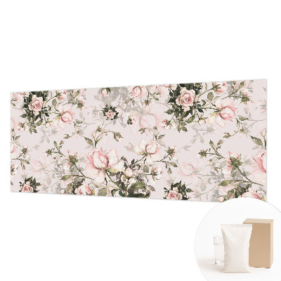 Wallpaper mural with a floral pattern
