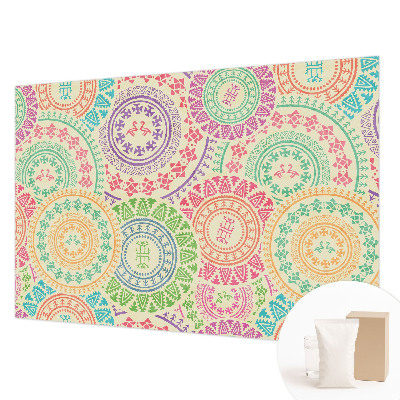 Photo wall mural with a colorful mandala design