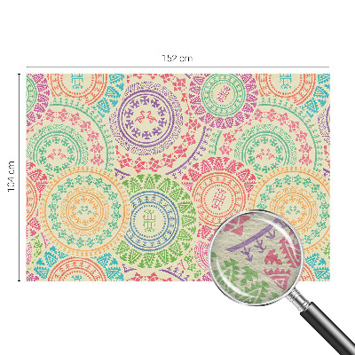 Photo wall mural with a colorful mandala design
