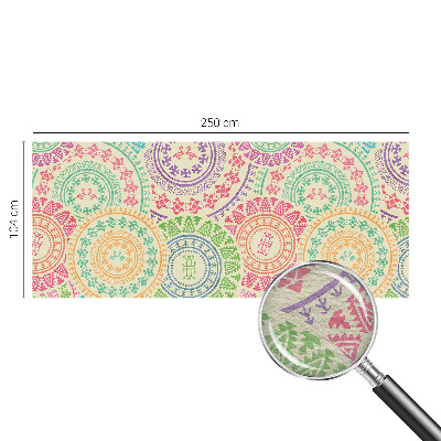 Photo wall mural with a colorful mandala design