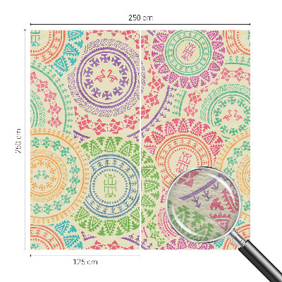 Photo wall mural with a colorful mandala design