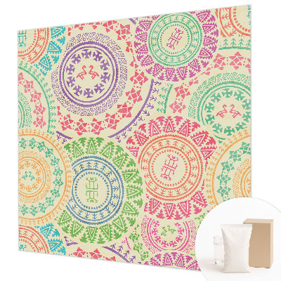 Photo wall mural with a colorful mandala design