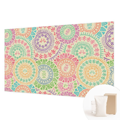 Photo wall mural with a colorful mandala design