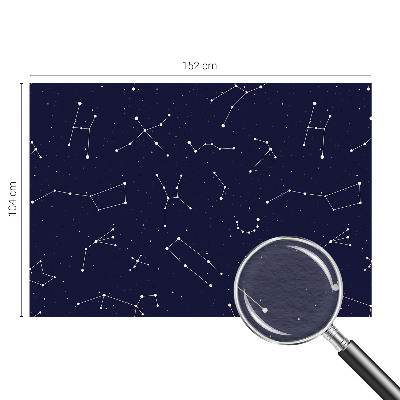 Wall mural for bedroom with an astro sky design