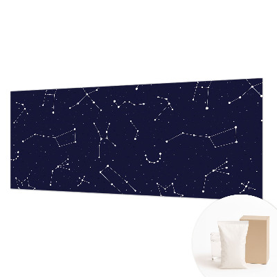 Wall mural for bedroom with an astro sky design