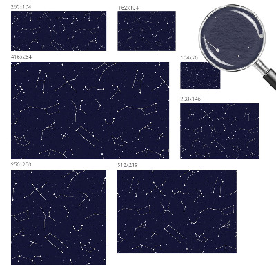 Wall mural for bedroom with an astro sky design