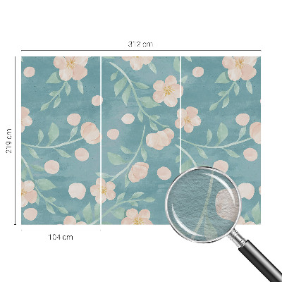 Wallpaper mural for living room Floral elegance
