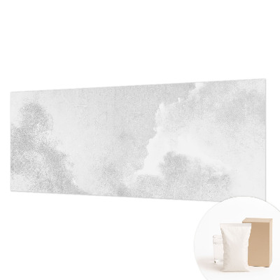 Bedroom wall mural wallpaper with a subtle cloud pattern
