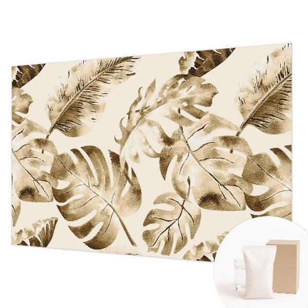 Large wall mural with an exotic flora design