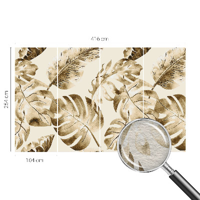 Large wall mural with an exotic flora design