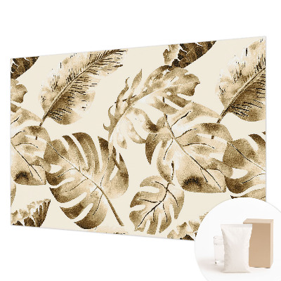 Large wall mural with an exotic flora design