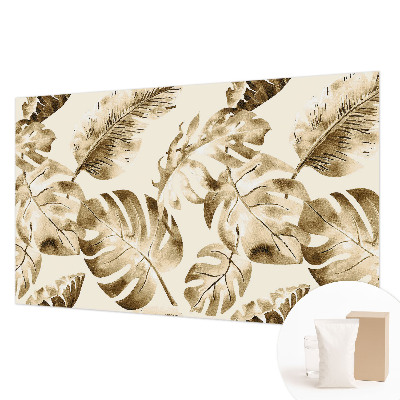 Large wall mural with an exotic flora design