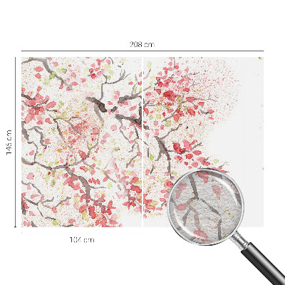 Large wallpaper mural Flowering branches